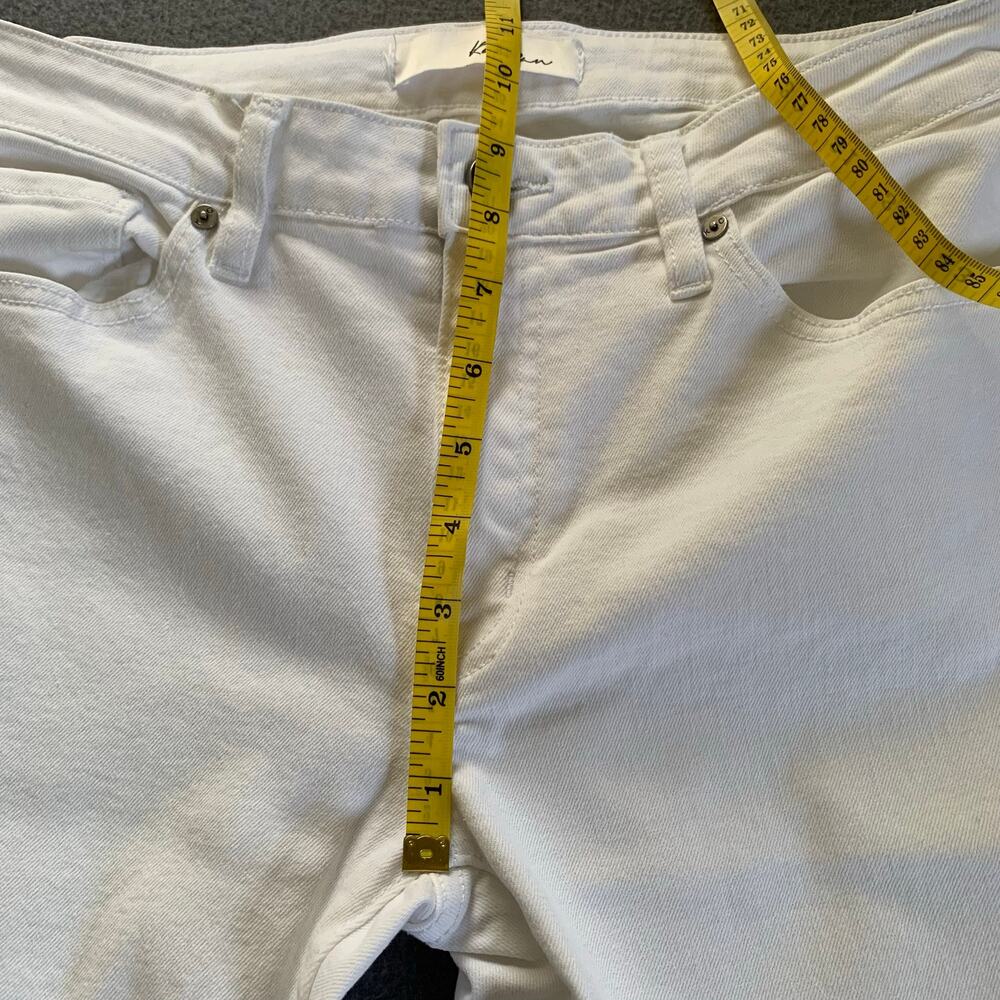 KanCan Katherine Mid Rise Super Skinny Slim Jeans Size 9/28 Stretch White Denim - Picture 10 of 10